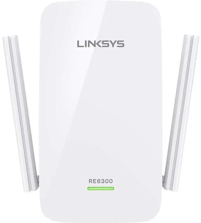 Alt view image 3 of 5 - Linksys RE6300 IEEE 802.11ac 750 Mbit/s Wireless Range Extender - 2.40 GHz, 5 GHz - 1 x Network (RJ-45) - Ethernet, Fast Ethernet, Gigabit Ethernet - Wall Mountable