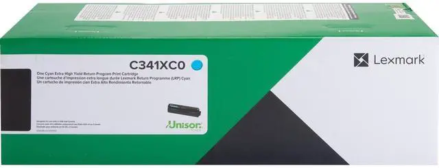 Alt view image 2 of 2 - Lexmark C341XC0 Extra High-Yield Toner Cyan