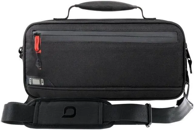 Alt view image 9 of 11 - Bionik Commuter - Switch Bag - Compatible with Nintendo Switch - 18 Game Slots - Extra Joy Con Pocket - Canvas Exterior - Plush Interior - Removable Shoulder Strap - Backpack Attachable - YKK Zippers