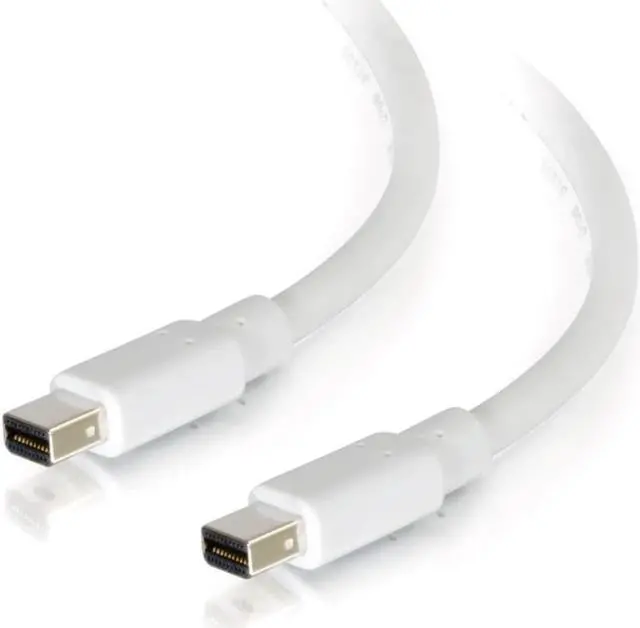 Alt view image 9 of 9 - C2G 3ft Mini DisplayPort Cable M/M - White - 3 ft Mini DisplayPort A/V Cable for Notebook, Audio/Video Device - First End: 1 x Mini DisplayPort Male Thunderbolt - Second End: 1 x Mini DisplayPort ...