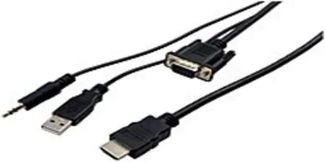 Alt view image 9 of 13 - Visiontek 900824 VGA to HDMI 1.5M Active Cable (M/M) - HDMI/VGA for Video Device - 4.92 ft - HD-15 Male VGA - HDMI Male Digital Audio/Video