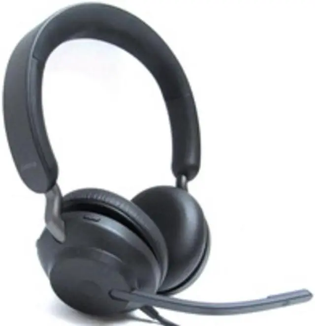 Alt view image 8 of 8 - Jabra Evolve2 40 UC Wired Headphones, USB-A, Stereo, Black – Telework Headset for Calls and Music, Enhanced All-Day Comfort, Passive Noise Cancelling Headphones, UC-Optimized with USB-A Connection