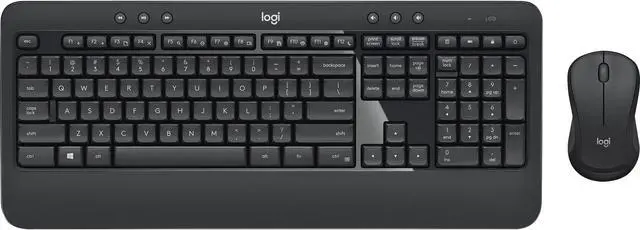 Alt view image 12 of 12 - Logitech MK540 Wireless Keyboard Mouse Combo - USB Wireless RF Keyboard - Black - USB Wireless RF Mouse - Optical - 1000 dpi - 3 Button - Scroll Wheel - QWERTY - Black - Media Player, Calculator, ...