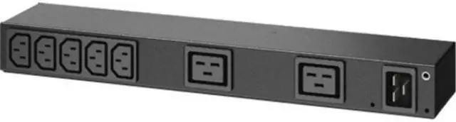 Alt view image 6 of 10 - APC AP6120A Basic Rack Pdu - Power Distribution Unit (Rack-Mountable) - Ac 100-240 V - Input: Iec 60320 C20 - Output Connectors: 9 (Iec 60320 C13, Iec 60320 C19)