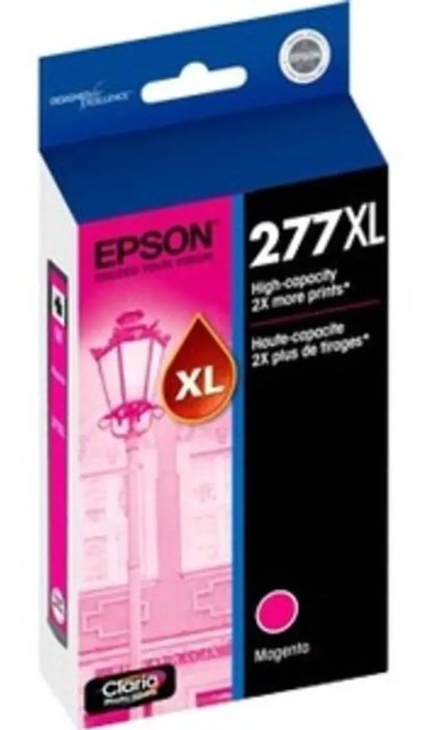 Alt view image 5 of 8 - Epson T277XL320S Durabrite Ultra High-Capacity Ink Cartridge, Magenta - Extra Large