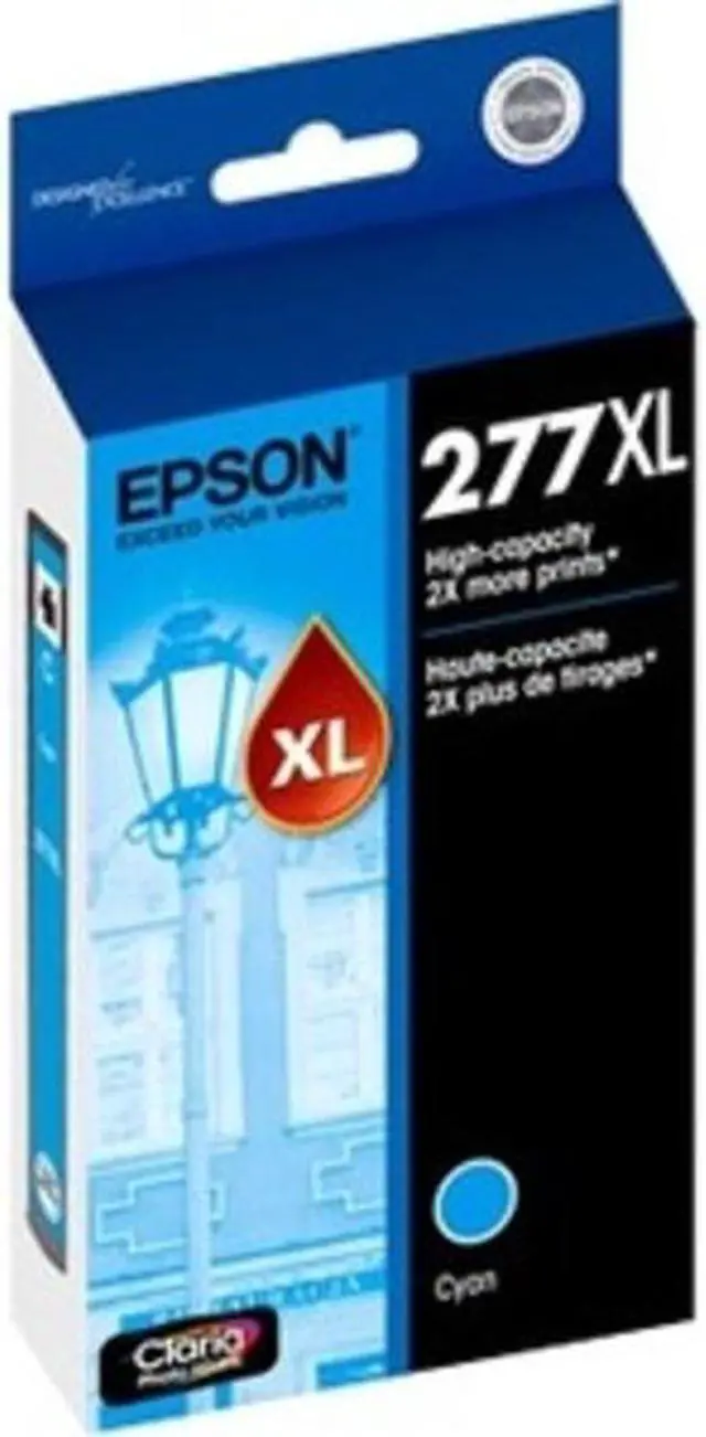 Alt view image 6 of 6 - Epson T277XL220S Durabrite Ultra High-Capacity Ink Cartridge, Cyan - Extra Large
