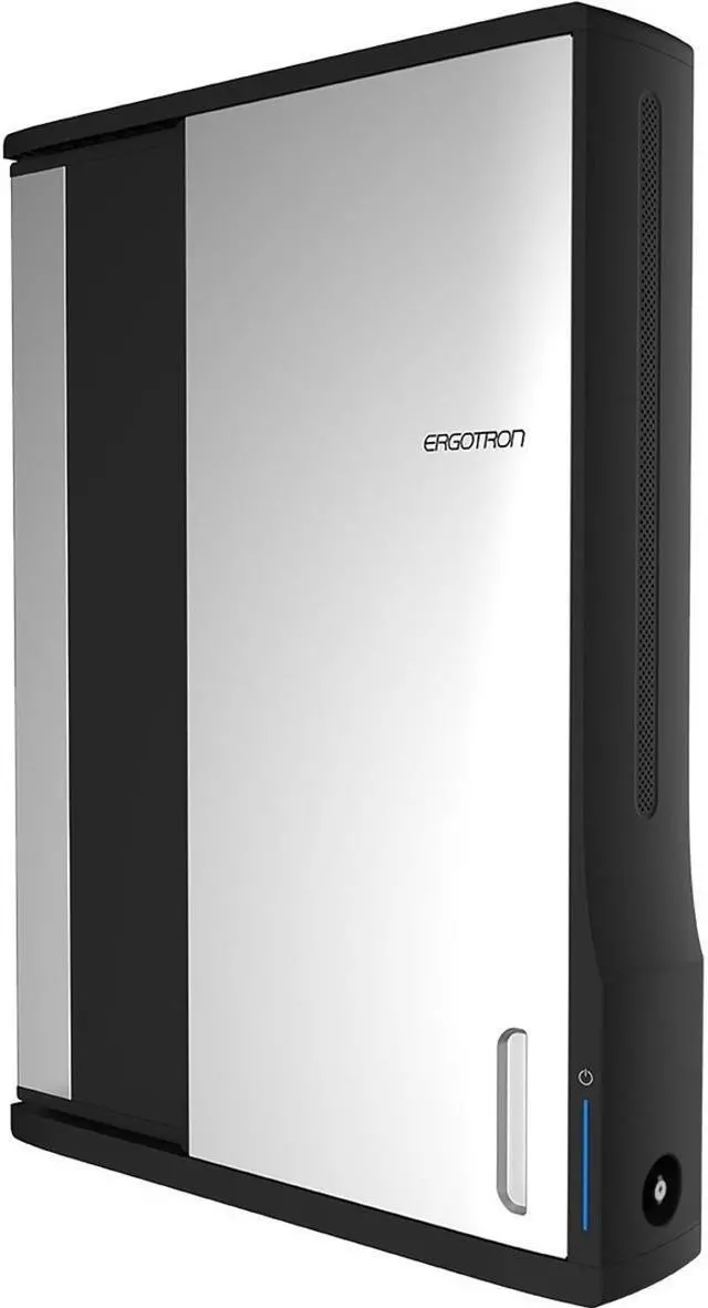 Alt view image 10 of 11 - Ergotron Zip12 Charging Wall Cabinet - Up to 12" Screen Support - 44.40 lb Load Capacity - 35.6" Height x 26.4" Width x 5.9" Depth - Wall Mountable - Steel - Black, Silver