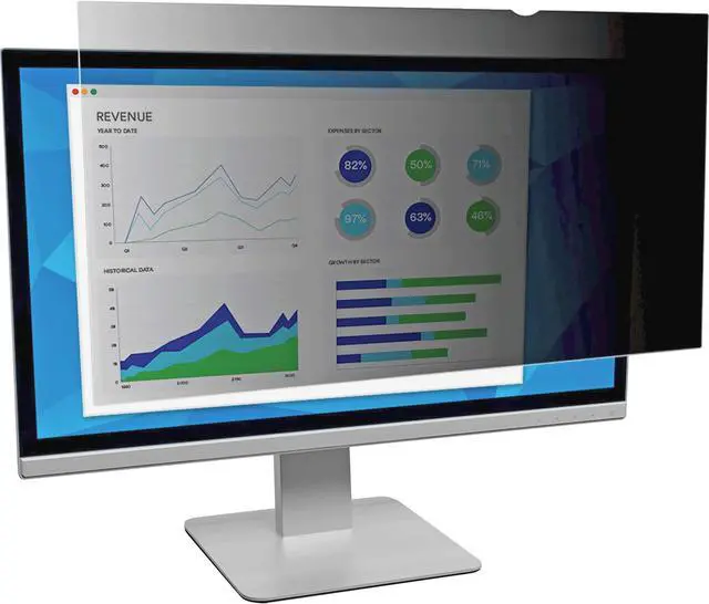 Alt view image 7 of 20 - 3M Blackout Frameless Privacy Filter for 22" Widescreen LCD Monitor 16:10