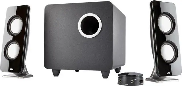 Alt view image 8 of 20 - Cyber Acoustics Curve Immersion 2.1 Speaker System - 30 W RMS