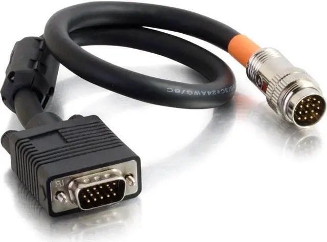 Alt view image 6 of 6 - C2G 60081 RapidRun VGA (HD15) Flying Lead, Black (1.5 Feet, 0.45 Meters)