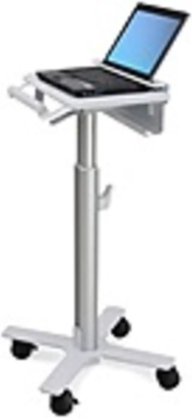 Alt view image 3 of 3 - Ergotron - SV10-1100-0 - Ergotron StyleView Laptop Cart, SV10 - 32 lb Capacity - 4 Casters - 2.95 Caster Size - Metal,