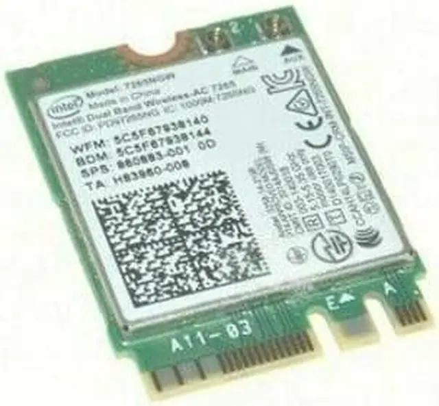 Alt view image 2 of 2 - 860883-001 Hp Wireless Card 11-AE091WM