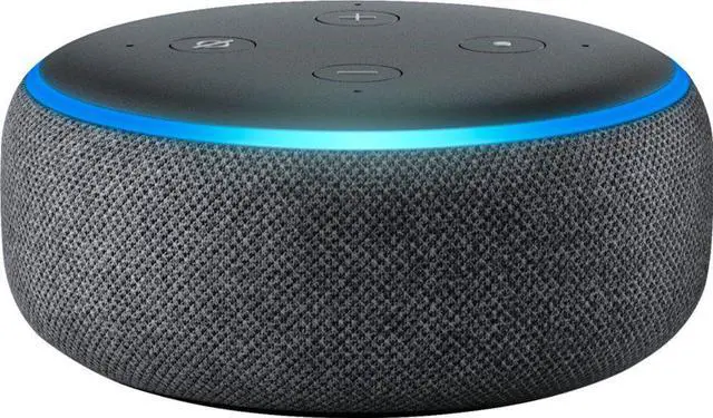 Alt view image 5 of 8 - Amazon Echo Dot 3rd Gen Smart Speaker with Alexa - Charcoal - C78MP8