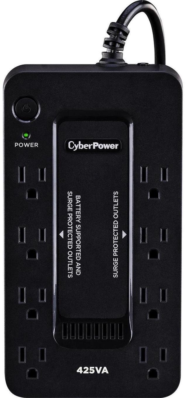 Alt view image 11 of 20 - CyberPower ST425 Standby UPS Systems - 425VA/260W, 120 VAC, NEMA 5-15P, Compact, 8 Outlets