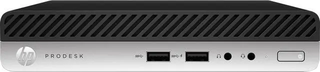 Main image of HP 7FU86UT Business Desktop ProDesk 400 G5 Desktop Computer - Intel Core i5 9th Gen i5-9500T 2.20 GHz - 8 GB RAM DDR4 SDRAM - 256 GB SSD - Desktop Mini - Windows 10 Pro 64-bit - Intel UHD ...
