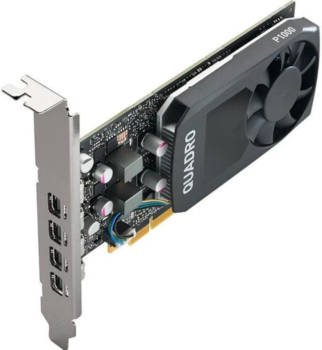 Main image of PNY NVIDIA Quadro P1000 Graphic Card - 4 GB GDDR5 - Low-profile - 128 bit Bus Width - PCI Express 3.0 x16 - DisplayPort