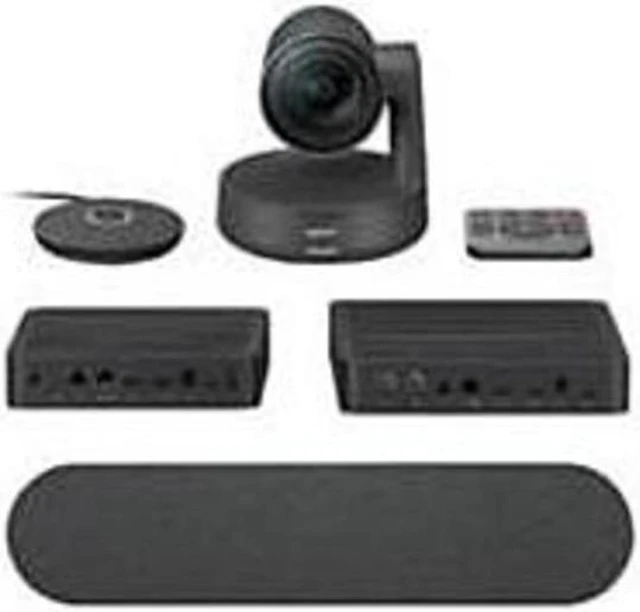 Main image of Logitech 960-001225 Rally Plus Solution 2 Speaker Microphone Conference Kit - Black