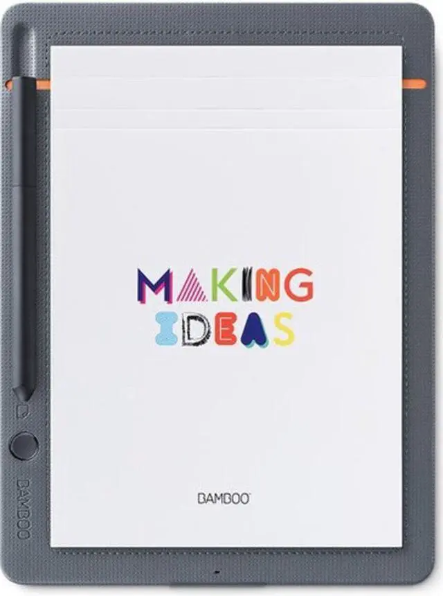 Alt view image 13 of 14 - Wacom Bamboo Slate CDS610S Smartpad A5 (Half Letter Size) / Small Notepad with Digitization Technology incl. Stylus with Ballpoint Pen / Compatible with Android and Apple