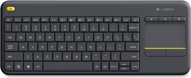 Alt view image 7 of 20 - Logitech K400 Plus Wireless Touch HTPC Keyboard for PC Connected TVs