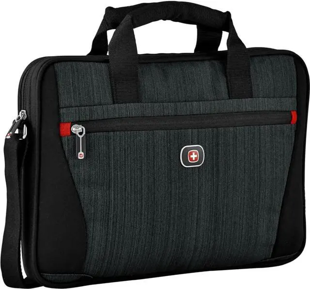 Alt view image 4 of 8 - SwissGear - Structure 14 Laptop Case - Blue Heather/Black