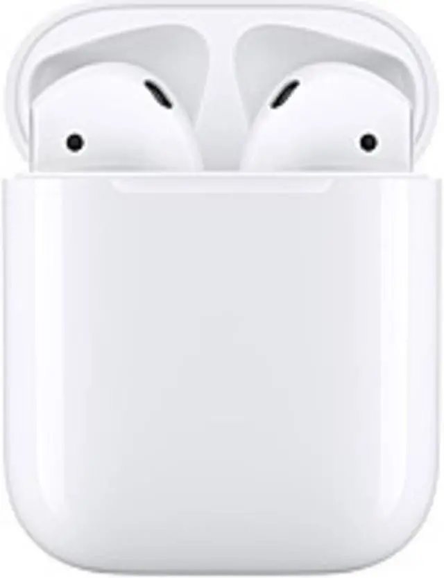 Alt view image 12 of 19 - Apple AirPods 2 White with Charging Case In Ear Headphones MV7N2AM/A
