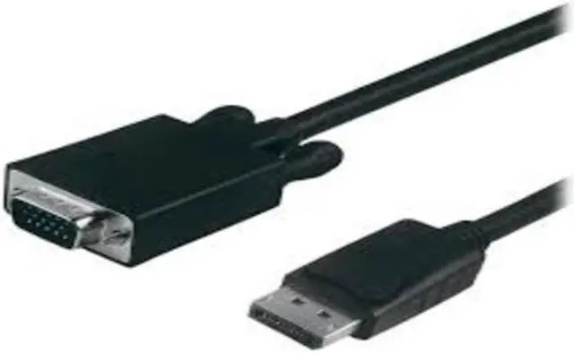Alt view image 11 of 12 - VisionTek 901216 DisplayPort to VGA 6ft.(2 Meter) Cable (M/M)