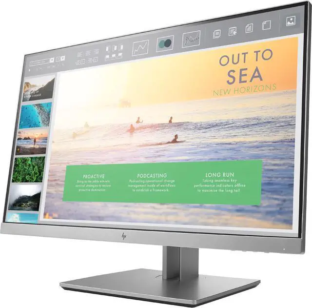 Alt view image 3 of 20 - HP EliteDisplay E233 23" FHD IPS w/LED Monitor - 16:9 - 5 ms - 1920 x 1080 - 250 Nit - 5,000,000:1 - HDMI, VGA, DisplayPort