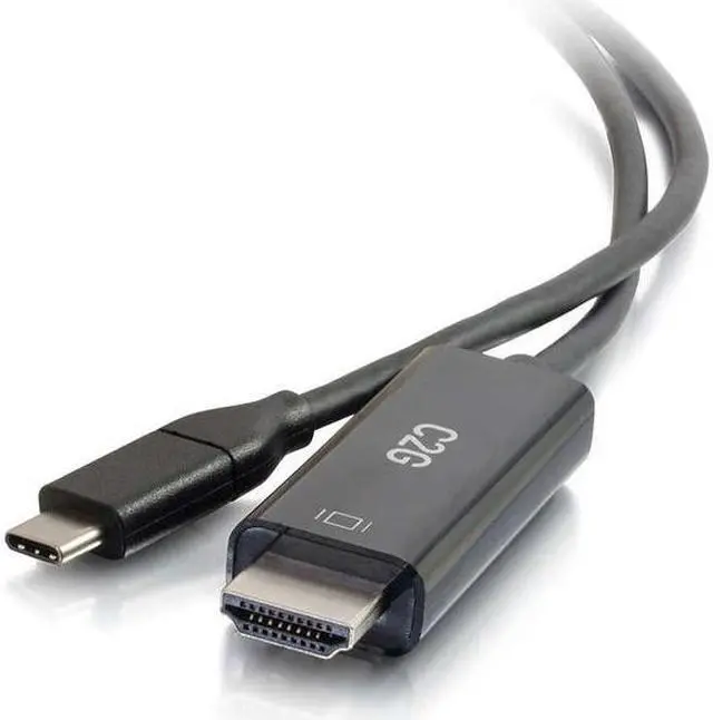 Alt view image 4 of 4 - C2G 6ft USB C to HDMI 4K Audio/Video Adapter Cable - Black