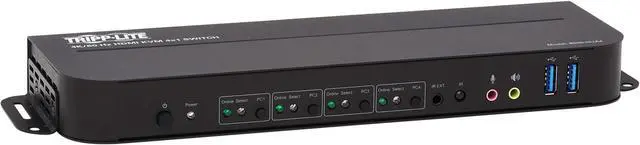 Alt view image 15 of 20 - TRIPP LITE B005-HUA4 4-Port HDMI/USB KVM Switch - 4K 60 Hz, HDR, HDCP 2.2, IR, USB Sharing