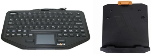 Havis PKG-KB-208 Rugged Keyboard with Integrated Touchpad & Keyboard ...