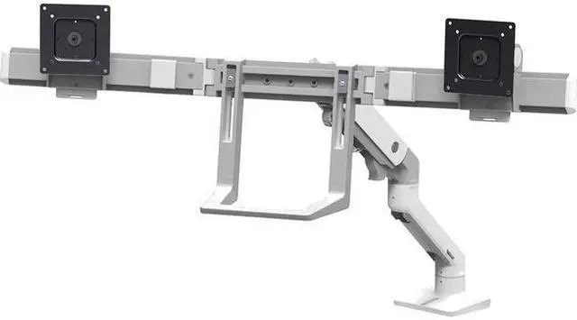 Alt view image 5 of 11 - ERGOTRON 45-476-216 HX DESK DUAL MONITOR ARM BRIGHT WHITE