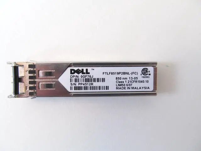 Alt view image 9 of 10 - NEW DELL GF76J PowerConnect 1000base-SX FTLF8519P2BNL 850nm SFP GBIC