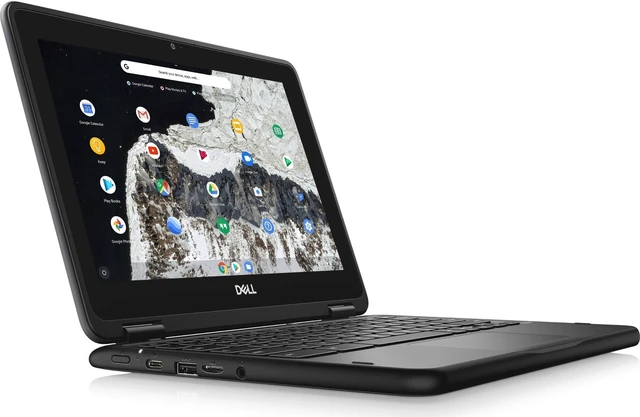 Main image of Dell Chromebook 11 3000 3100 11.6" Touchscreen Convertible 2 in 1 Chromebook - HD - 1366 x 768 - Intel Celeron N4020 Dual-core (2 Core) - 4 GB Total RAM - 32 GB Flash Memory - Gray - ChromeOS - ...