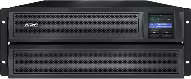 Main image of APC by Schneider Electric Smart-UPS X 2000VA Rack/Tower LCD 100-127V - 4U Rack/Tower - 3 Hour Recharge - 11 Minute Stand-by - 110 V AC Input - 120 V AC Output - 3 x NEMA 5-20R, 6 x NEMA L5-20R, 1 ...