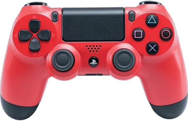 Main image of Sony DualShock 4 Wireless Controller - Wireless - Bluetooth - USB PlayStation 4 - Magma Red