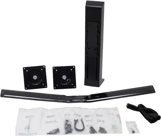 Alt view image 9 of 13 - Ergotron 97-934-085 WorkFit Dual Monitor Kit, universal