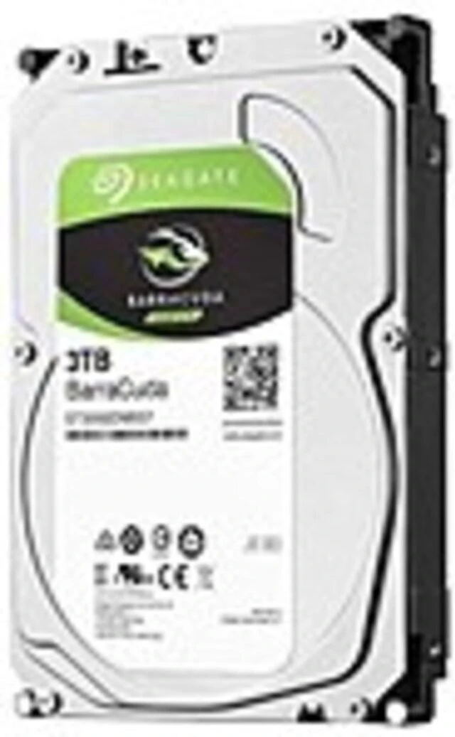 Main image of Seagate BarraCuda ST3000DM007 3 TB Hard Drive - 3.5" Internal - SATA (SATA/600) - 5400rpm - 256 MB Buffer