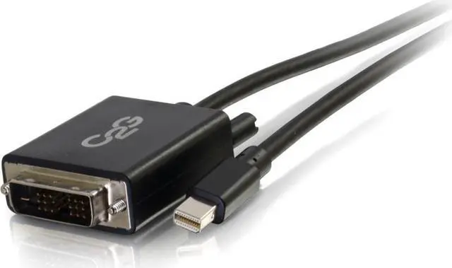 Alt view image 6 of 7 - C2G 3ft Mini DisplayPort to DVI Cable - Single Link DVI-D Adapter - Black - for Video Device, Notebook, Tablet, Monitor - 3 ft - 1 x Mini DisplayPort Male Digital Video - 1 x DVI-D (Single-Link) ...