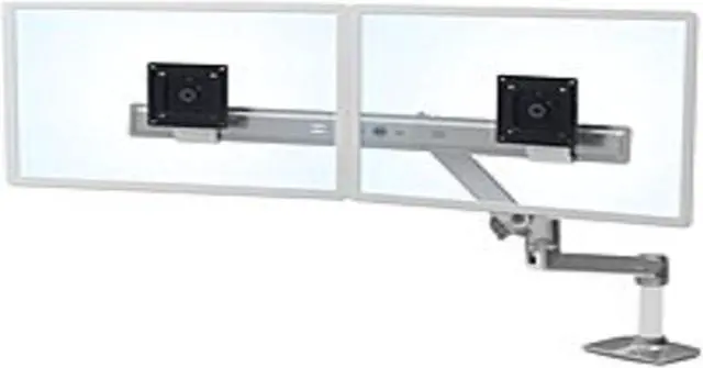 Alt view image 14 of 20 - ERGOTRON 45-489-026 LX Dual Direct Arm Desk Mount - 32-inch - Aluminum