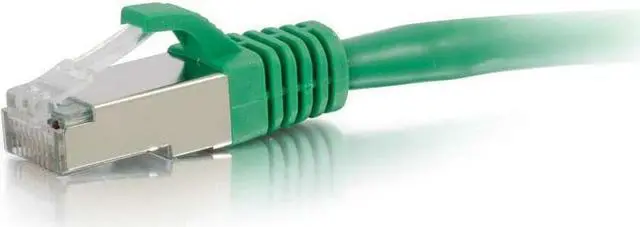 Alt view image 4 of 6 - C2G 00837 15ft Cat6 Snagless Shielded (STP) Network Patch Cable - Green - Category 6 for Network Device - RJ-45 Male - RJ-45 Male - Shielded - 15ft - Green