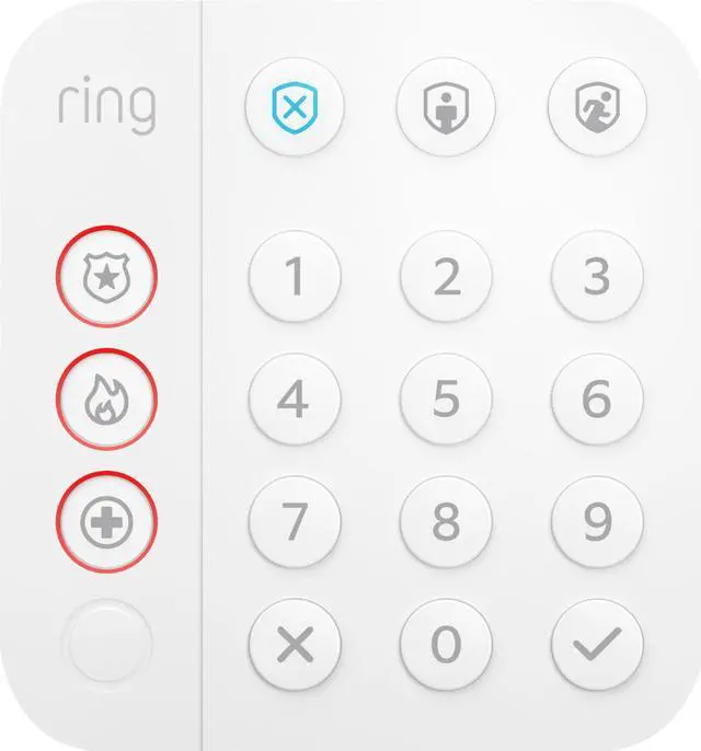 Main image of Ring 4AK1SZ-0EN0 Alarm Keypad (2nd Gen) - Indoor - 250 Feet - Android - Apple - White