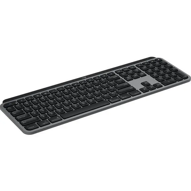 Alt view image 9 of 17 - Logitech MX KEYS FOR MAC 920-009552 Space Gray Bluetooth Wireless Keyboard