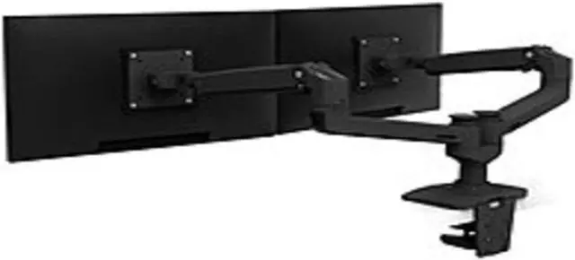 Alt view image 11 of 15 - Ergotron Mounting Arm for Monitor Matte Black 45245224
