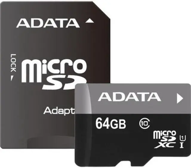 Alt view image 18 of 20 - ADATA AUSDX64GUICL10-RA1 Premier 64 GB micro SDHC/SDXC UHS-I U1 Memory Card with One Adapter