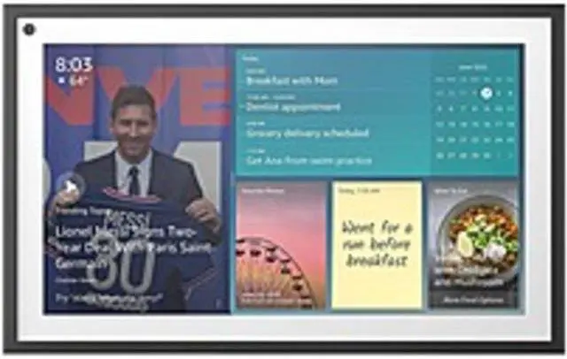 Alt view image 8 of 12 - Amazon ECHOSHOW15WH Echo Show 15