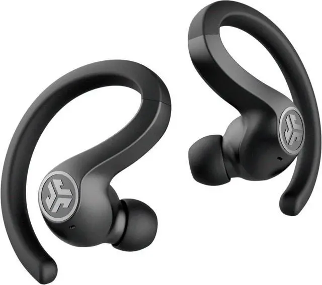 Alt view image 10 of 16 - JLab JBuds Air Sport True Wireless Bluetooth Earbuds + Charging Case Black (ADIB07R7DT3JV)