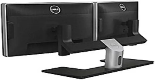 Alt view image 12 of 12 - Dell - 5TPP7 - Dell MDS14 Monitor Stand - Up to 24 Screen Support - 14.30 lb Load Capacity - 8.5 Height x 20.1 Width x 31.1 Depth - Desktop - Metal - Black
