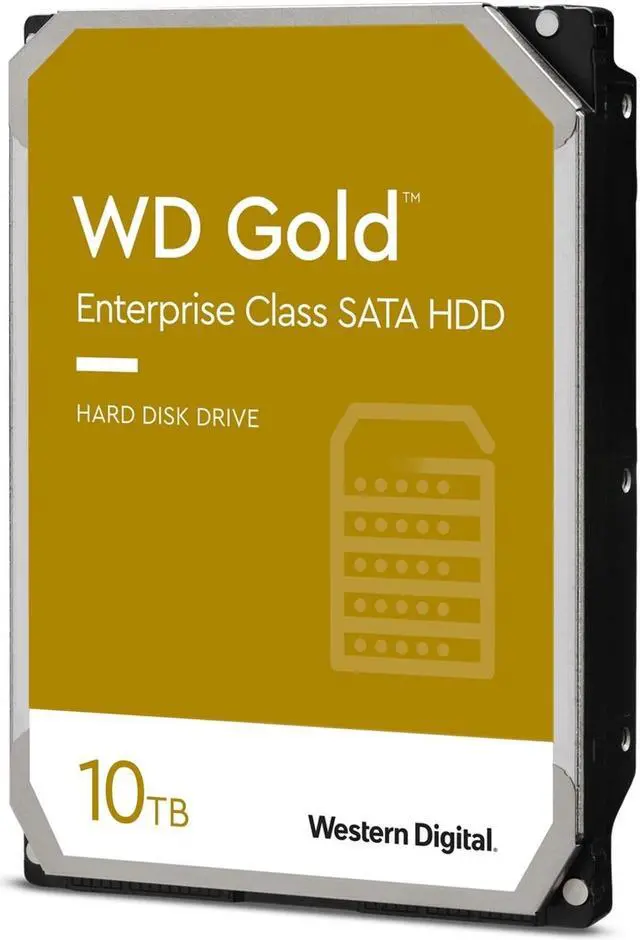 Main image of WD Gold WD102KRYZ-20PK 10TB 7200 RPM 256MB Cache SATA 6.0Gb/s 3.5" Internal Hard Drive