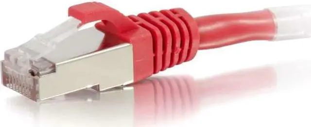 Alt view image 11 of 14 - C2G 00851 Cat6 Cable - Snagless Shielded Ethernet Network Patch Cable, Red (10 Feet, 3.04 Meters)