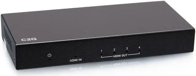 Alt view image 2 of 3 - C2G 4-Port HDMI Distribution Amplifier Splitter 4K 60Hz C2G41601